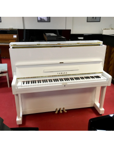 Yamaha U1 blanc laqué